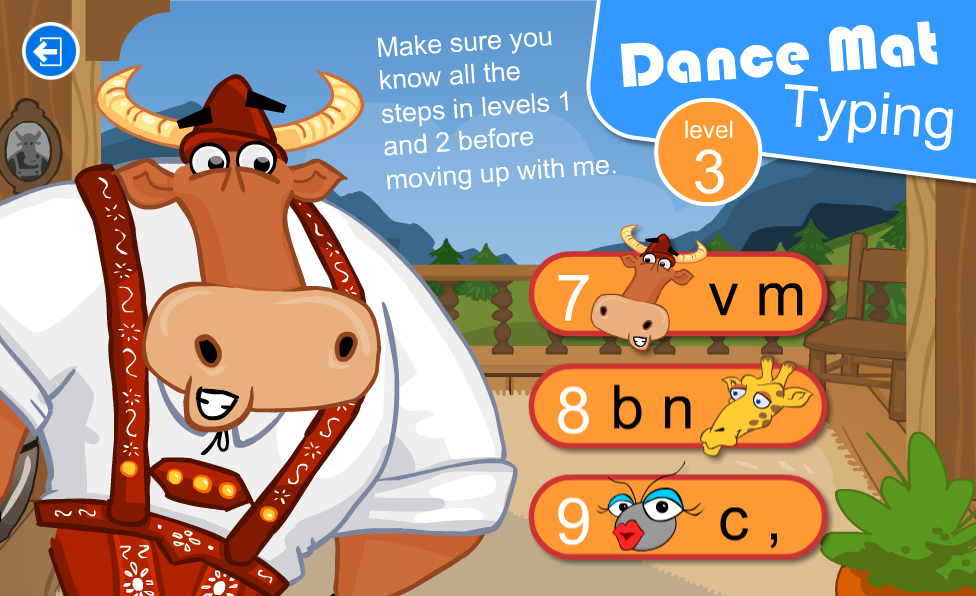 Level 3 – Bottom row keys